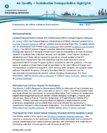Air Quality  Sustainable Transportation Highlights MayJune 2023