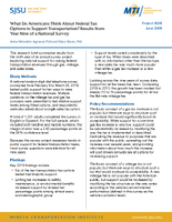What Do Americans Think About Federal Tax Options to Support Transportation Results From Year Nine of a National Survey Brief