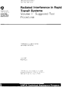 Radiated Interference in Rapid Transit Systems Volume 2 Suggested Test Procedures