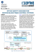 Office Safety Checker for Moving Block Train Control Systems Research Results