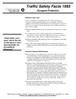 Traffic Safety Facts 1993 Occupant Protection