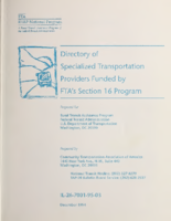 Directory of Specialized Transportation Providers Funded by FTAs Section 16 Program