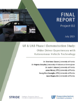 UF  UABs Phase I Demonstration Study Older Driver Experiences With Autonomous Vehicle Technology