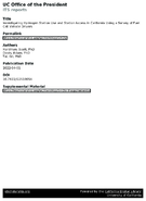 Investigating Hydrogen Station Use and Station Access in California Using a Survey of Fuel Cell Vehicle Drivers