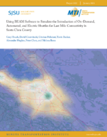 Using Beam Software To Simulate the Introduction of OnDemand Automated and Electric Shuttles for Last Mile Connectivity in Santa Clara County