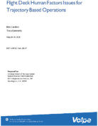 Flight Deck Human Factors Issues for Trajectory Based Operations