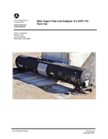 Side impact test and analysis of a DOT112 tank car
