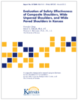 Evaluation of safety effectiveness of composite shoulders wide unpaved shoulders and wide paved shoulders in Kansas