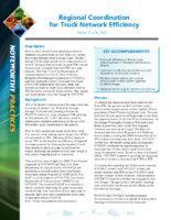 Regional Coordination for Truck Network Efficiency New York NY pamphlet
