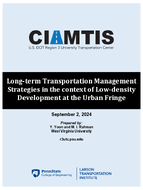 Longterm Transportation Management Strategies in the Context of Lowdensity Development at the Urban Fringe