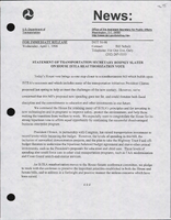 Secretary of Transportation Rodney Slater Speeches April 1998