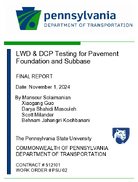 LWD  DCP Testing for Pavement Foundation and Subbase