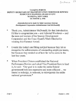 Deputy Secretary of Transportation Mortimer Downey Speeches October 1996