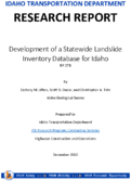 Development of a Statewide Landslide Inventory Database for Idaho