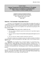 Linking Transportation and Air Quality Planning Implementation of the Transportation Conformity Regulations in 15 Nonattainment Areas Executive Summary