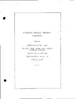 Interstate Commerce Commision Report of the Accident  Investigation Occuring on the CHICAGO ROCK ISLAND AND PACIFIC RAILWAY VALENCIA KS