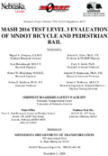 Mash 2016 Test Level 3 Evaluation of MnDOT Bicycle and Pedestrian Rail