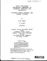 InVehicle Signing Functions and Systems Concepts