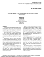 Dynamic Test of a Collision Post of a StateoftheArt End Frame Design