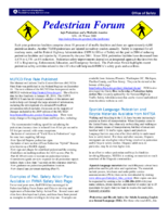 Pedestrian Forum Safe Pedestrians and a Walkable America  Volume 49 Winter 2010