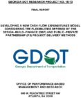 Developing a New Cash Flow Expenditures Model Considering the Flexibilities Offered by the DesignBuildFinance DBF and PublicPrivate Partnership P3 Project Delivery Methods