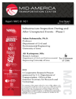 Infrastructure Inspection During and After Unexpected EventsPhase I