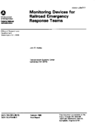 Monitoring Devices for Railroad Emergency Response Teams