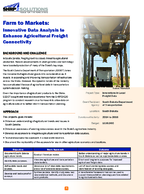 Farm to Markets Innovative Data Analysis to Enhance Agricultural Freight Connectivity pamphlet