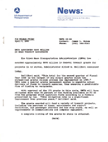 UMTA Announces 895 Million in Mass Transit Assistance