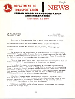 Department of Transportation News Urban Mass Transportation Administration DOT 20069
