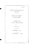 Interstate Commerce Commision Report of the Accident  Investigation Occuring on the Illinois Central Railroad at Marissa Ill