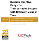 Dynamic Incentive Design for Transportation Systems with Unknown Value of Time