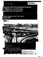 Research and Development Program for Highway Construction Engineering Management