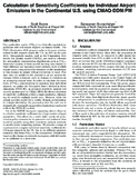 Calculation of Sensitivity Coefficients for Individual Airport Emissions in the Continental US Using CMAQDDMPM