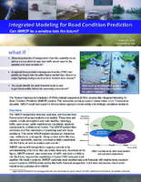 Integrated Modeling for Road Condition Prediction Can IMRCP be a window into the future