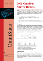 OmniStats 2005 Omnibus Survey Results