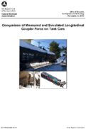 Comparison of Measured and Simulated Longitudinal Coupler Force on Tank Cars