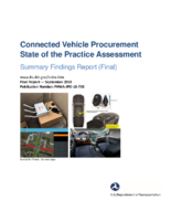 Connected Vehicle Procurement State of the Practice Assessment Summary Findings Report Final