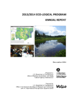 20132014 EcoLogical program annual report
