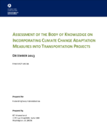 Assessment of the Body of Knowledge on Incorporating Climate Change Adaptation Measures into Transportation Projects