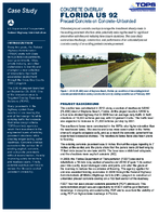 Concrete Overlay Florida US 92 Precast Concrete on ConcreteUnbonded case study