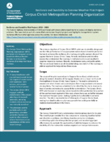 Resilience and Durability to Extreme Weather Pilot Project Corpus Christi Metropolitan Planning Organization