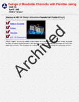 Design of Roadside Channels with Flexible Linings