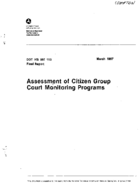 Assessment of Citizen Group Court Monitoring Programs