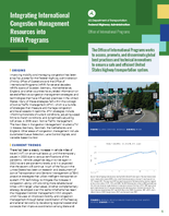 Integrating International Congestion Management Resources into FHWA Programs