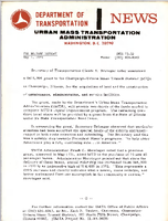 Department of Transportation News Urban Mass Transportation Administration UMTA 7329