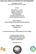 Roads and Airfields Constructed on Permafrost A Synthesis of Practice