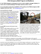 FAQ Emergency Relief Program and Resilience