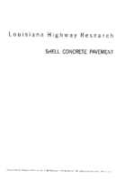 Shell concrete pavement