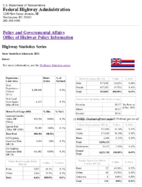 Highway Statistics Series State Statistical Abstracts 2012  Hawaii
